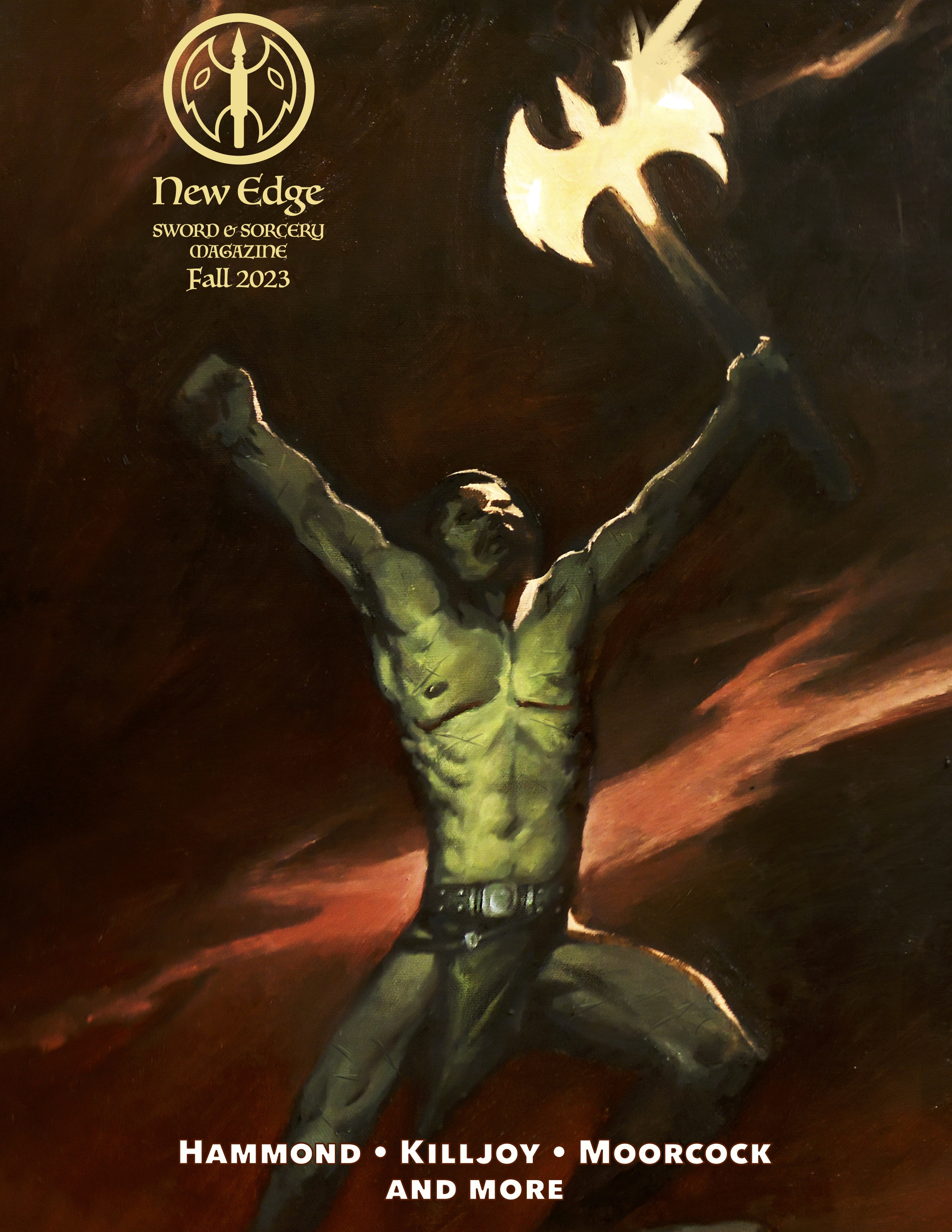 Jesús Montalvo, Bryn Hammond, Prashanth Srivatsa, Cora Buhlert, Brian Murphy, Oliver Brackenbury, Margaret Killjoy, Michael Moorcock, Kirk Wallace Johnson, Sarah Macklin: New Edge Sword & Sorcery Issue #1 (EBook, BrackenBooks)