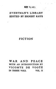 Lev Tolstoy: War and Peace, Vol. II (1932, J.M. Dent & Sons, E.P. Dutton)