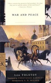Lev Tolstoy: War and Peace (Modern Library Classics) (2002, Modern Library)